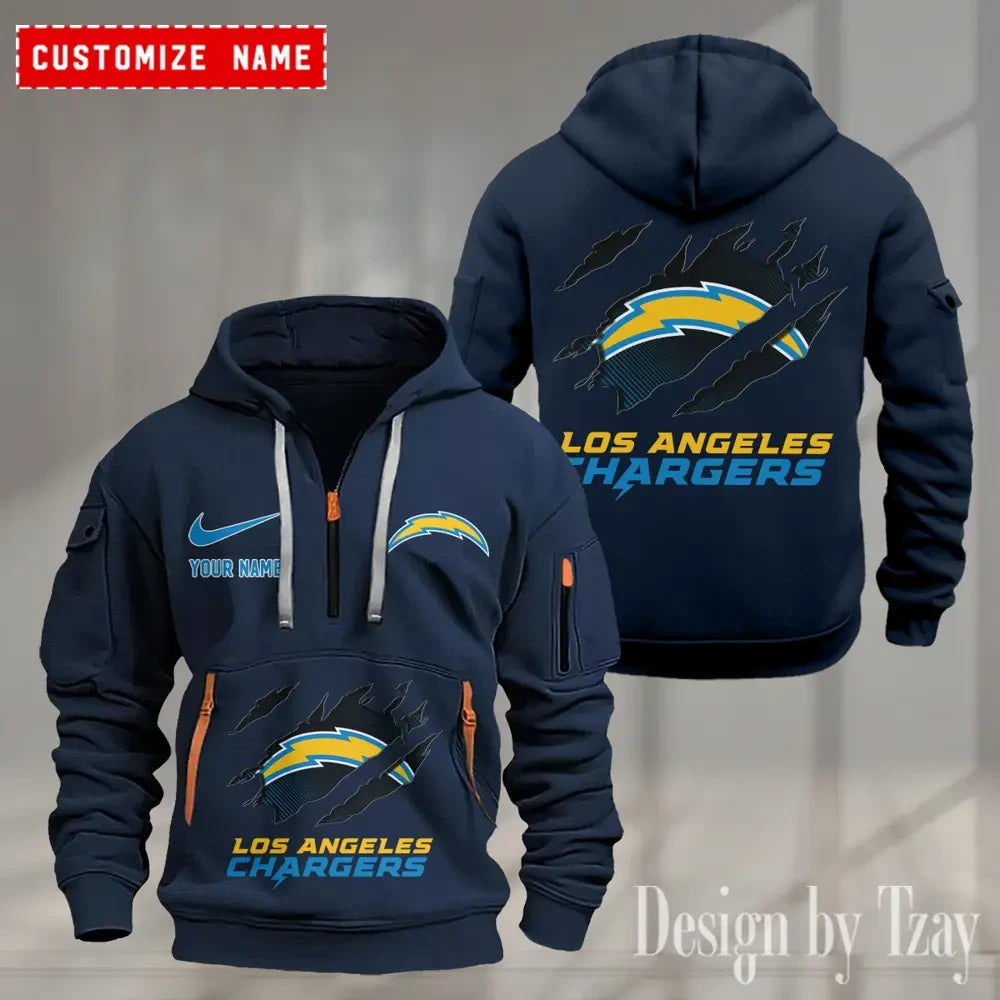 Los Angeles Chargers Heavy Fleece Pullover Hoodie AZHEAVYHD503