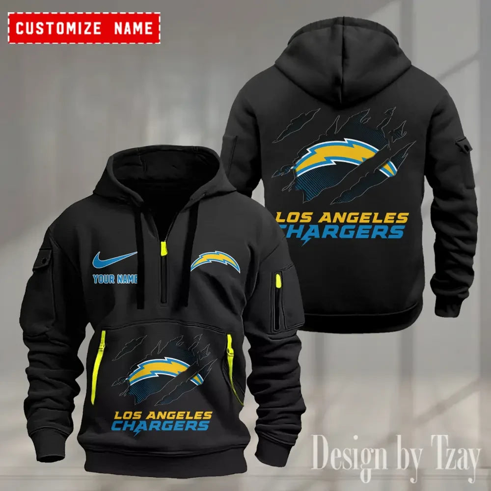Los Angeles Chargers Heavy Fleece Pullover Hoodie AZHEAVYHD503