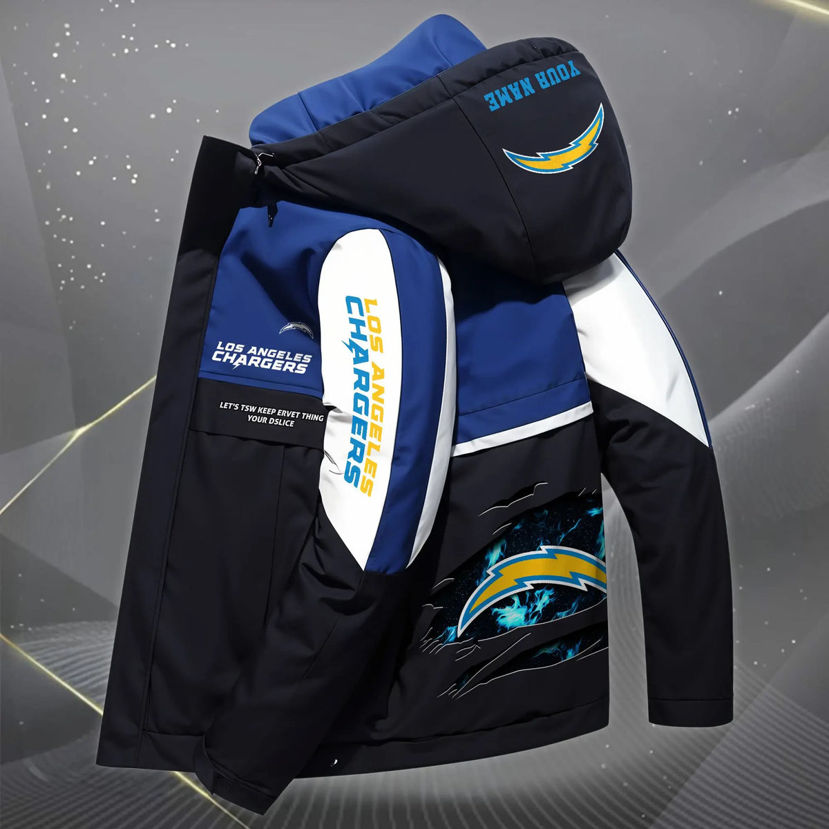 Los Angeles Chargers Outdoor Windproof Jacket SPTOWPJK051