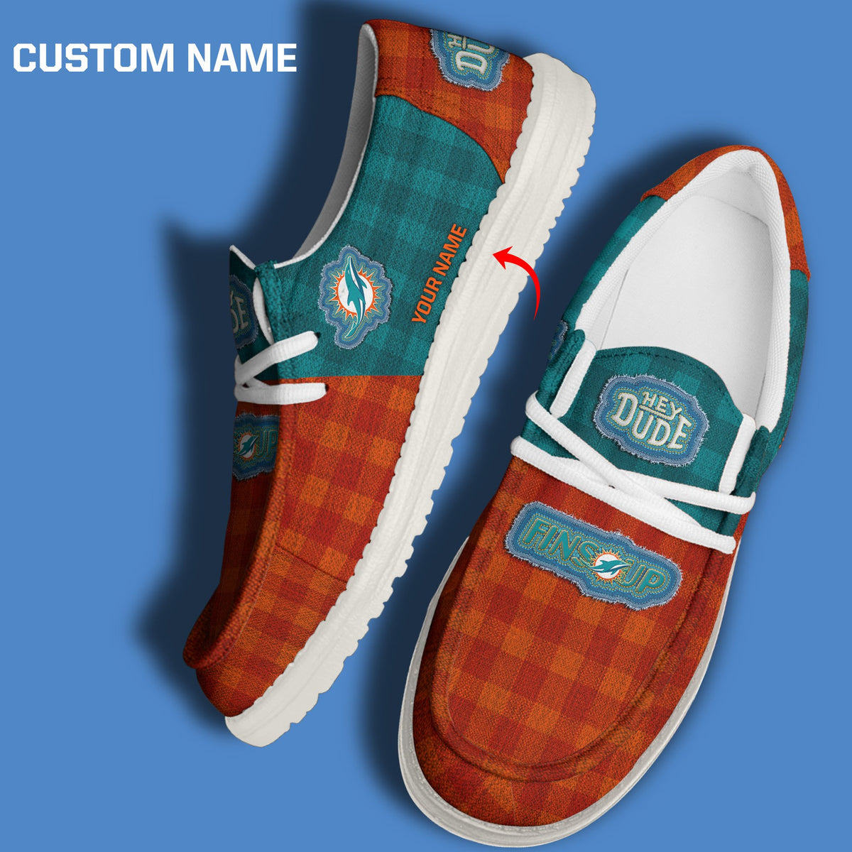 Miami Dolphins DHS shoes-Custom name 10063933N
