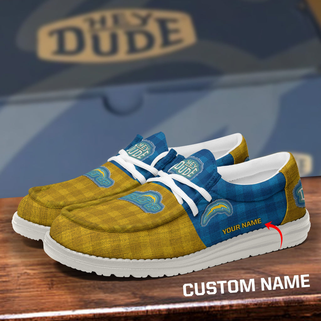Los Angeles Chargers DHS shoes-Custom name 10063933N