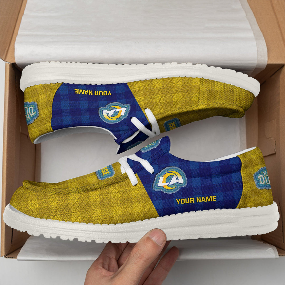 Los Angeles Rams DHS shoes-Custom name 10063933N