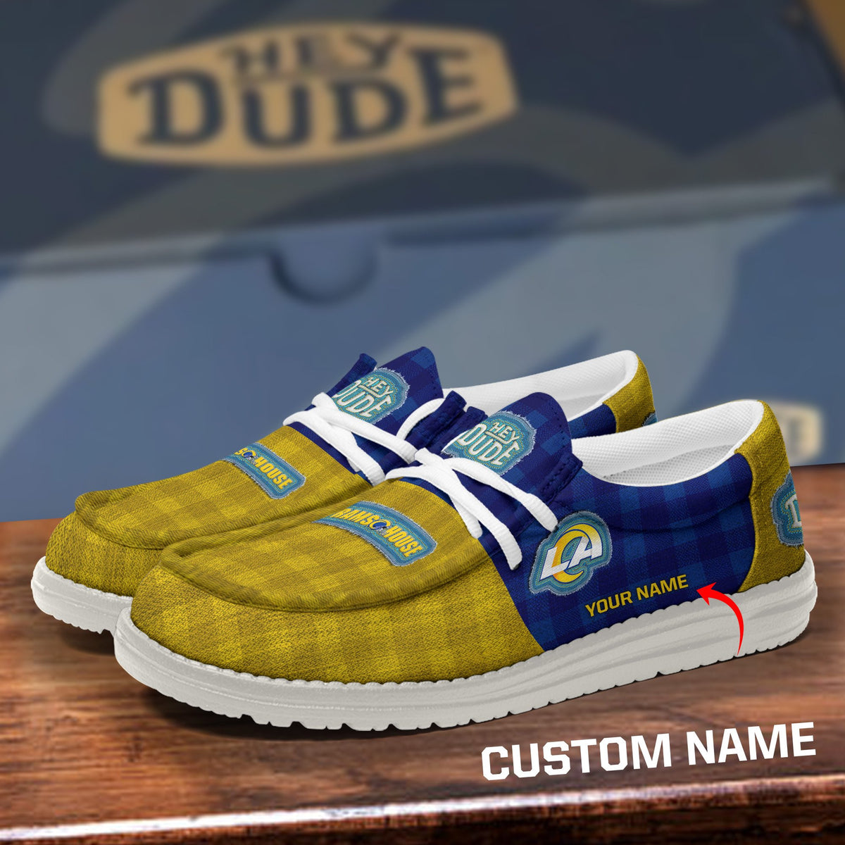 Los Angeles Rams DHS shoes-Custom name 10063933N