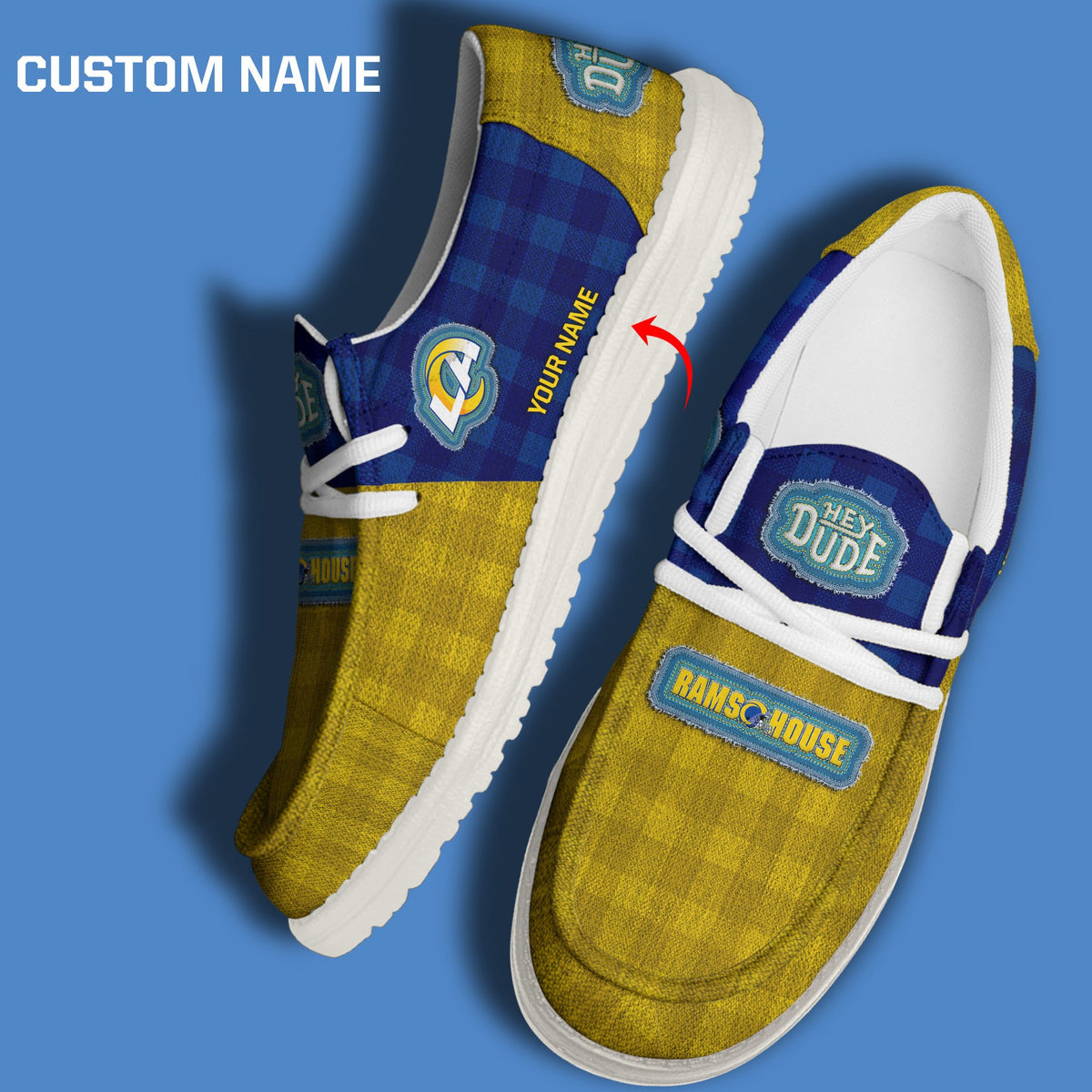 Los Angeles Rams DHS shoes-Custom name 10063933N