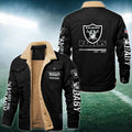 Las Vegas Raiders FLEECE BOMBER JACKET Custom name 10043895N