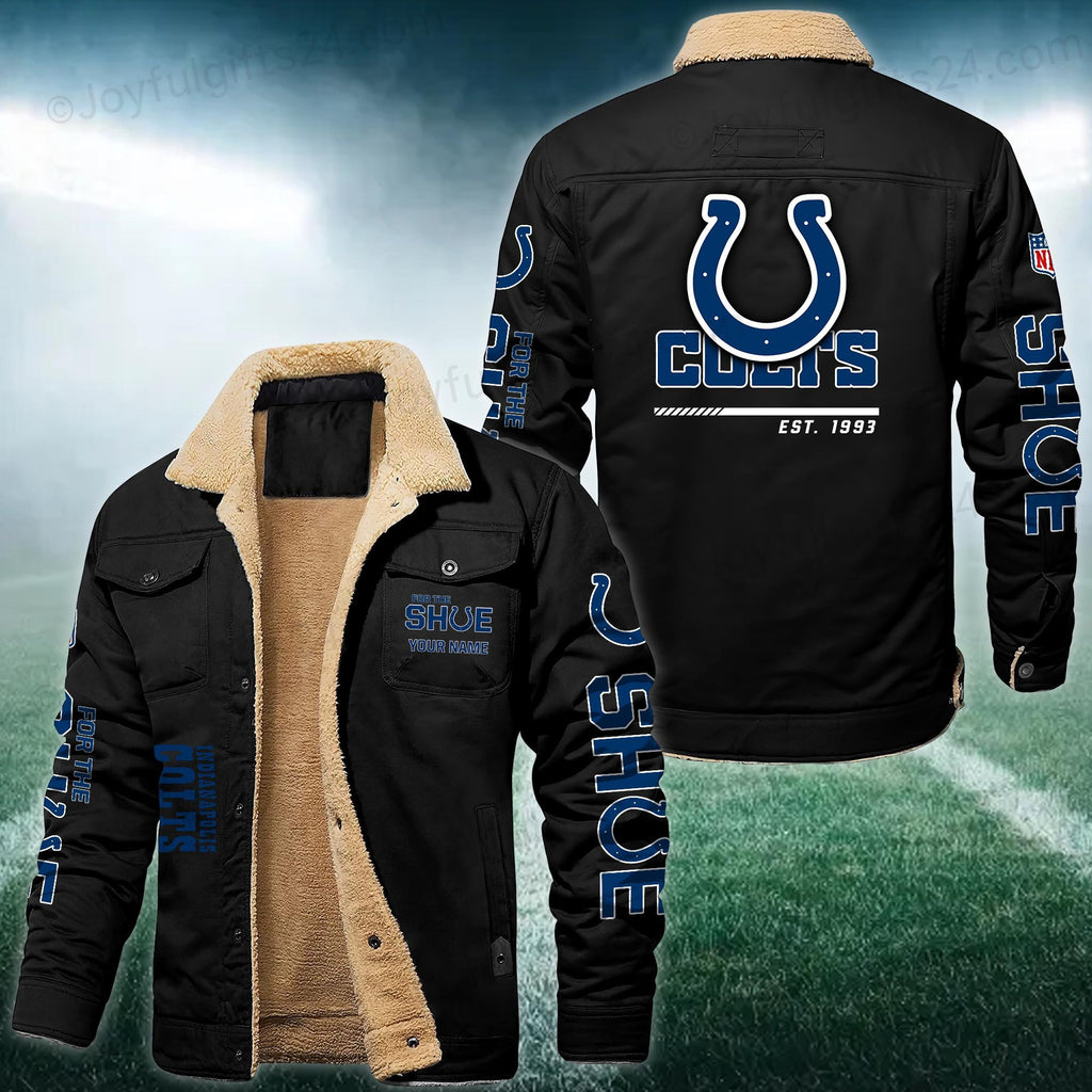 Indianapolis Colts FLEECE BOMBER JACKET Custom name 10043895N