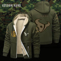 Houston Texans NFL-Lamb Fleece Thick Coat- Custom name 10154094N