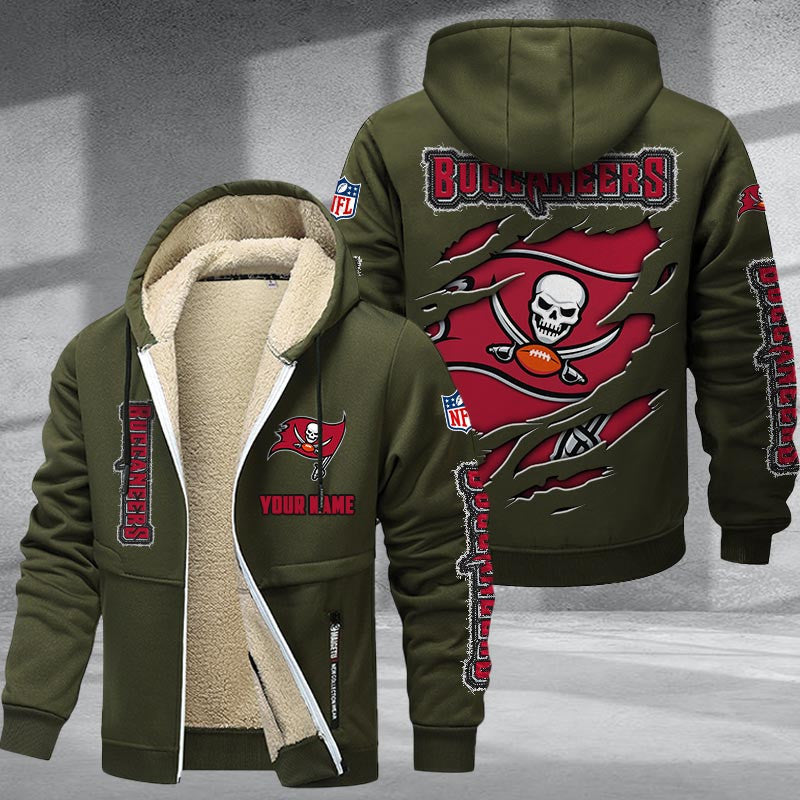 Tampa Bay Buccaneers DMTZ0383 Premium Sherpa-Lined Winter Hoodie – Personalized Edition