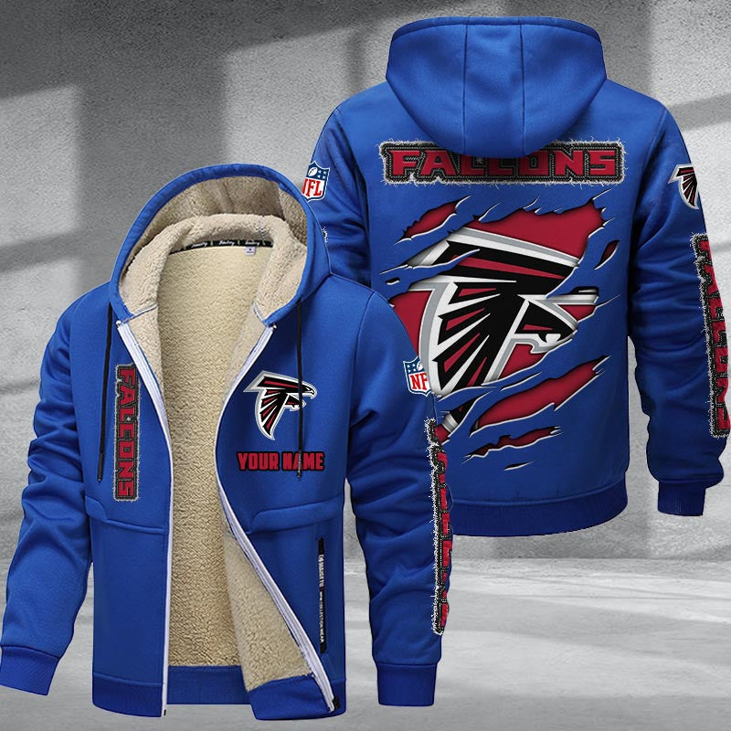 Atlanta Falcons DMTZ0355 Premium Sherpa-Lined Winter Hoodie – Personalized Edition