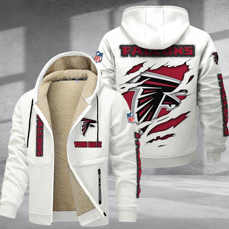 Atlanta Falcons DMTZ0355 Premium Sherpa-Lined Winter Hoodie – Personalized Edition