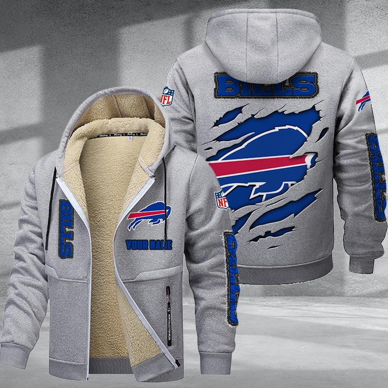 Buffalo Bills DMTZ0357 Premium Sherpa-Lined Winter Hoodie – Personalized Edition