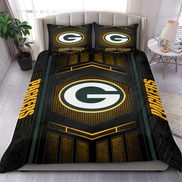 Green Bay Packers Personalized Bedding Set Best Gift For Fan BGBED114