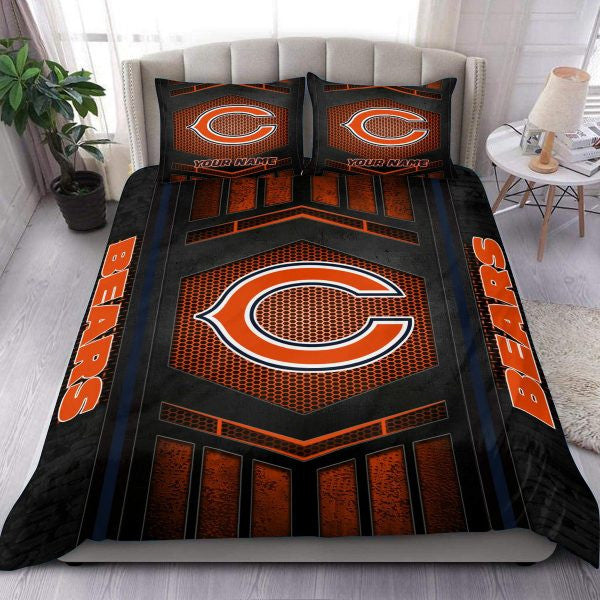 Chicago Bears Personalized Bedding Set Best Gift For Fan BGBED108