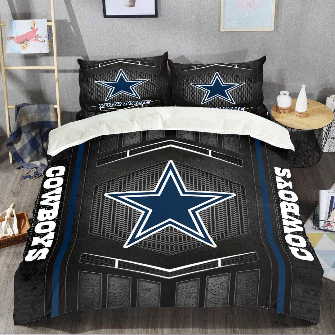 Dallas Cowboys Personalized Bedding Set Best Gift For Fan BGBED111