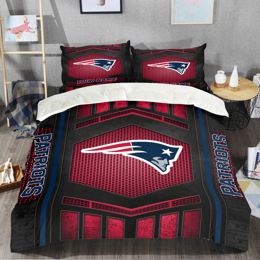 New England Patriots Personalized Bedding Set Best Gift For Fan BGBED124