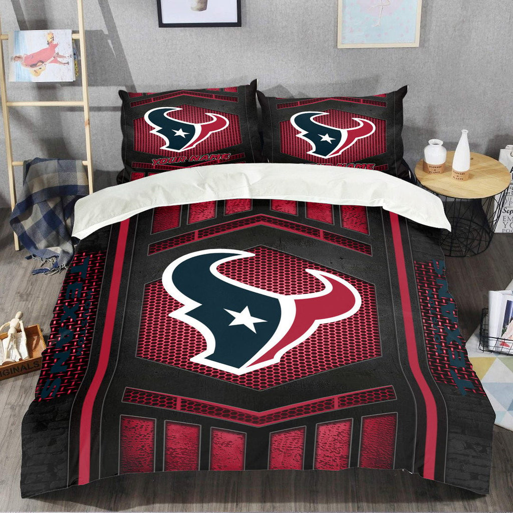Houston Texans Personalized Bedding Set Best Gift For Fan BGBED115