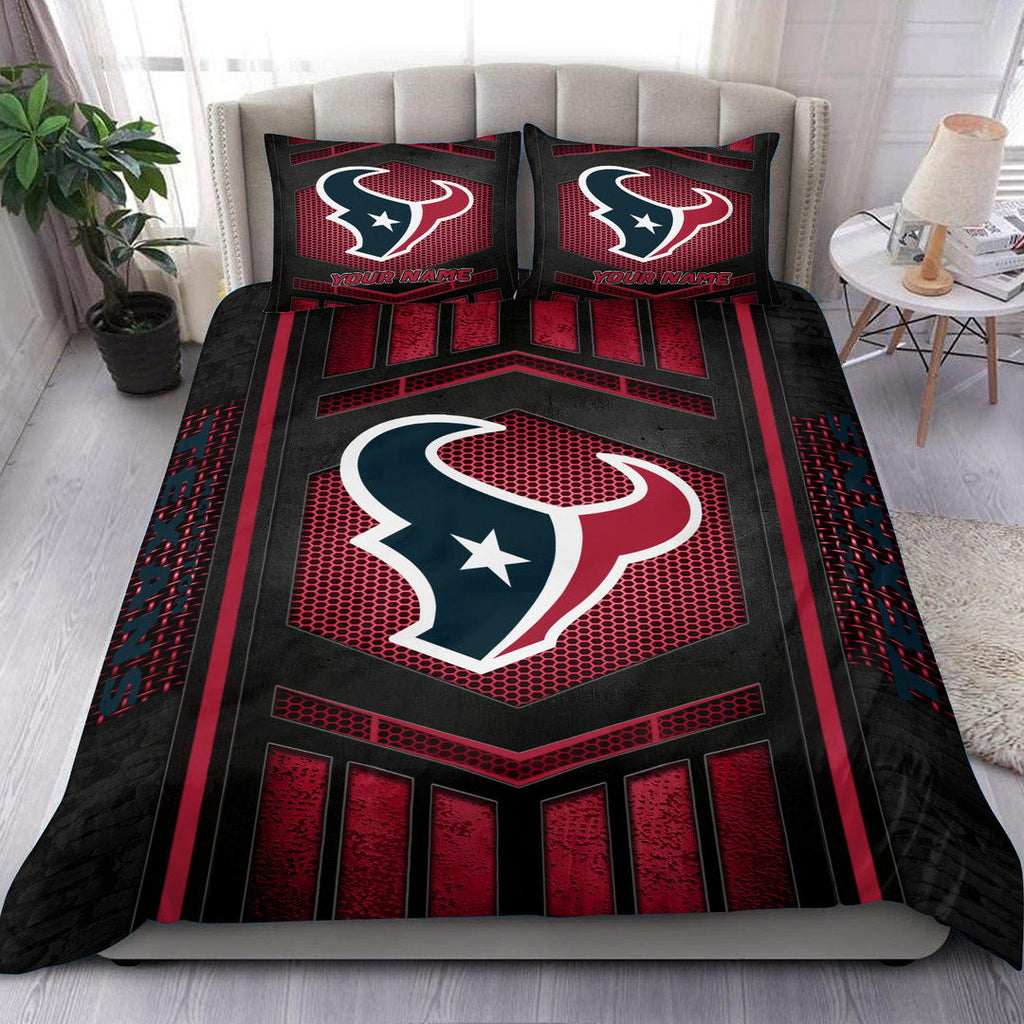 Houston Texans Personalized Bedding Set Best Gift For Fan BGBED115