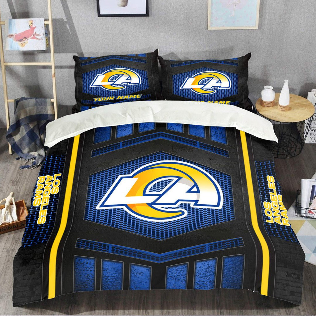 Los Angeles Rams Personalized Bedding Set Best Gift For Fan BGBED121