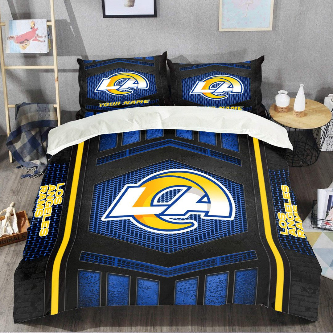 Los Angeles Rams Personalized Bedding Set Best Gift For Fan BGBED121