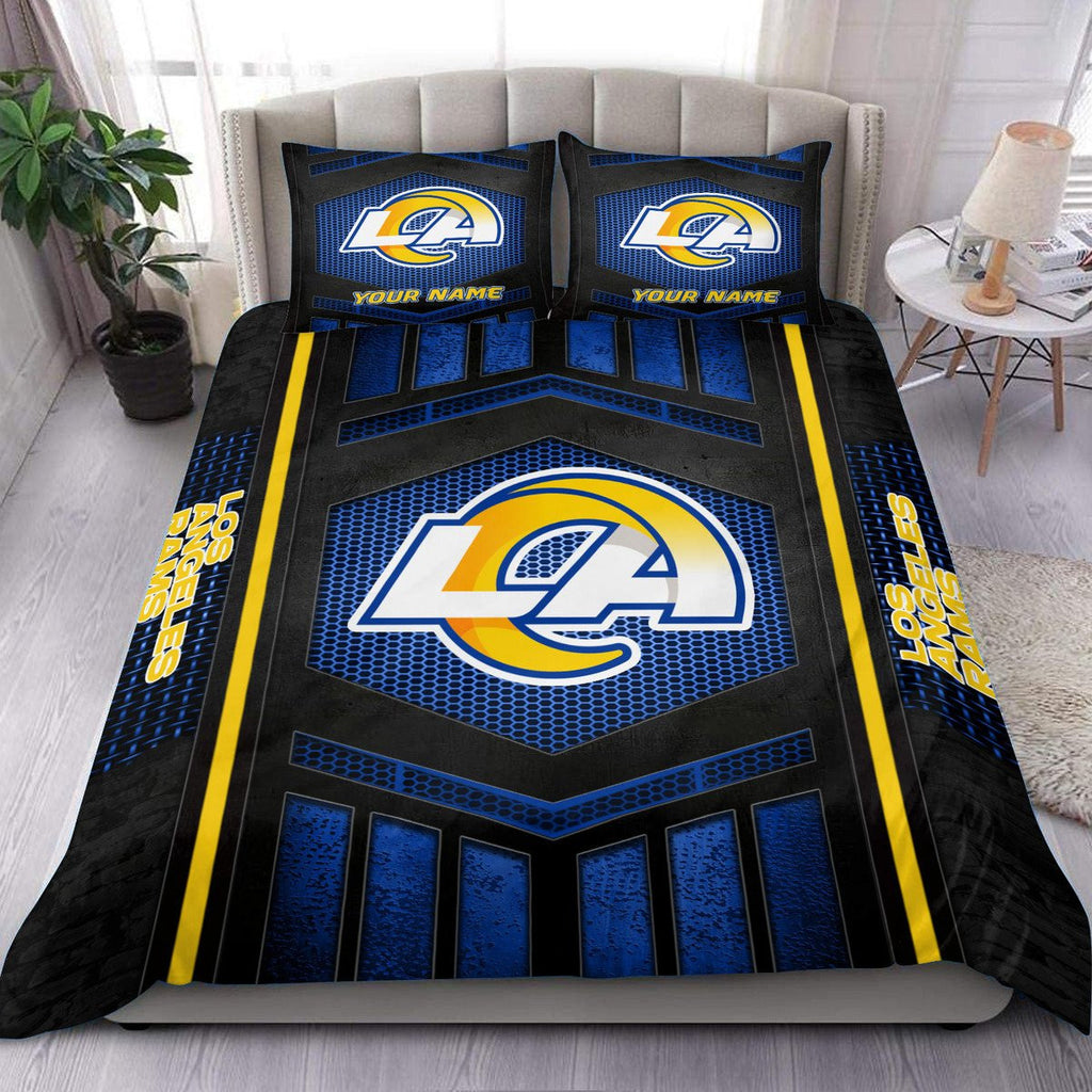 Los Angeles Rams Personalized Bedding Set Best Gift For Fan BGBED121