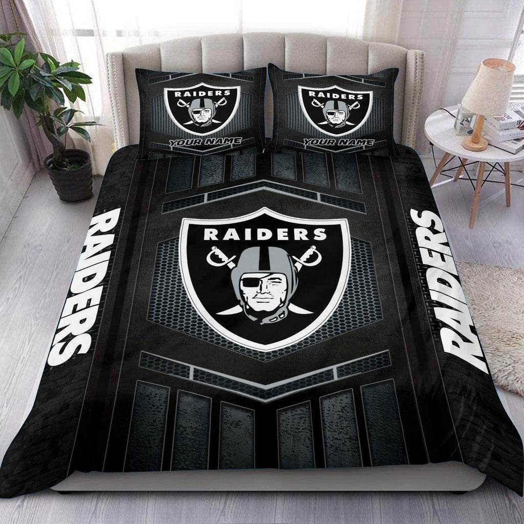 Las Vegas Raiders Personalized Bedding Set Best Gift For Fan BGBED119
