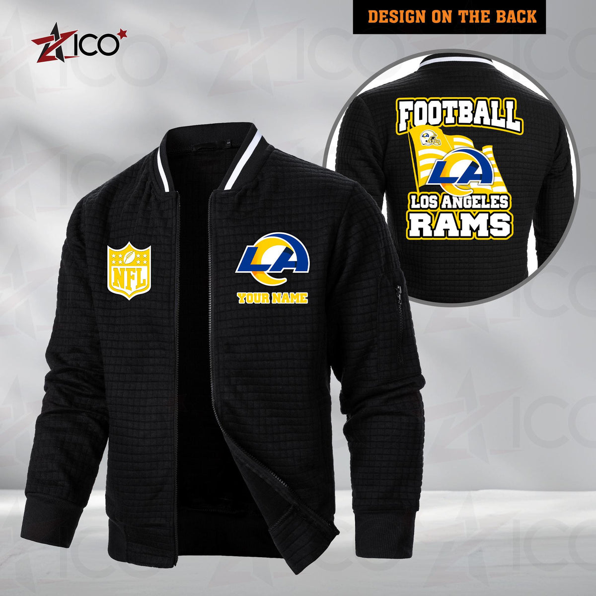 Los Angeles Rams Men’s Casual Jacket For Men New Trending AZMN2DMCJK000019