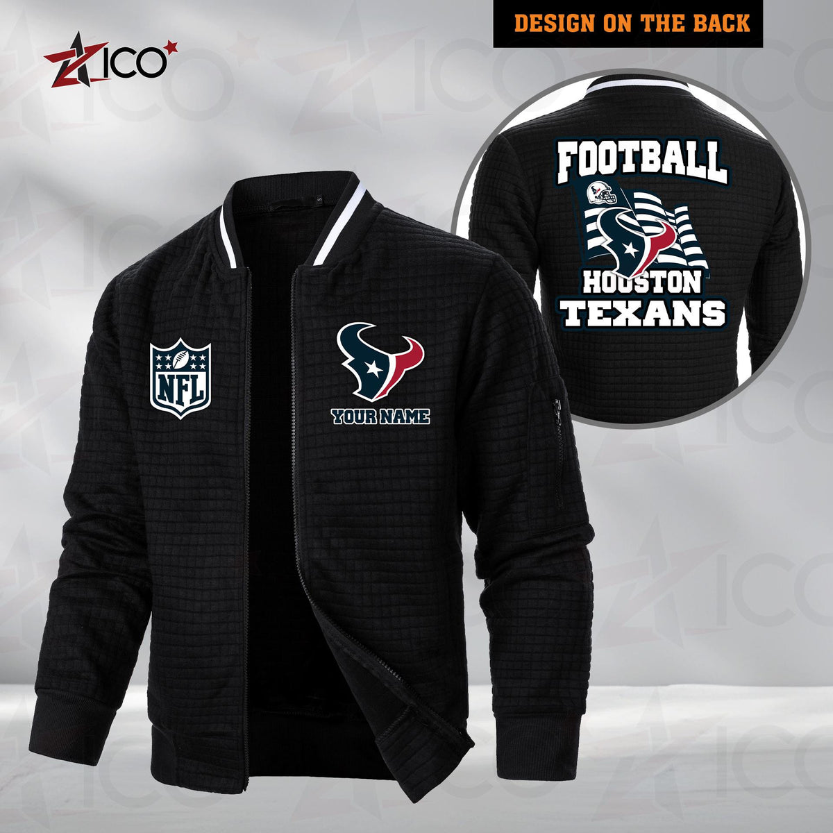 Houston Texans Men’s Casual Jacket For Men New Trending AZMN2DMCJK000013