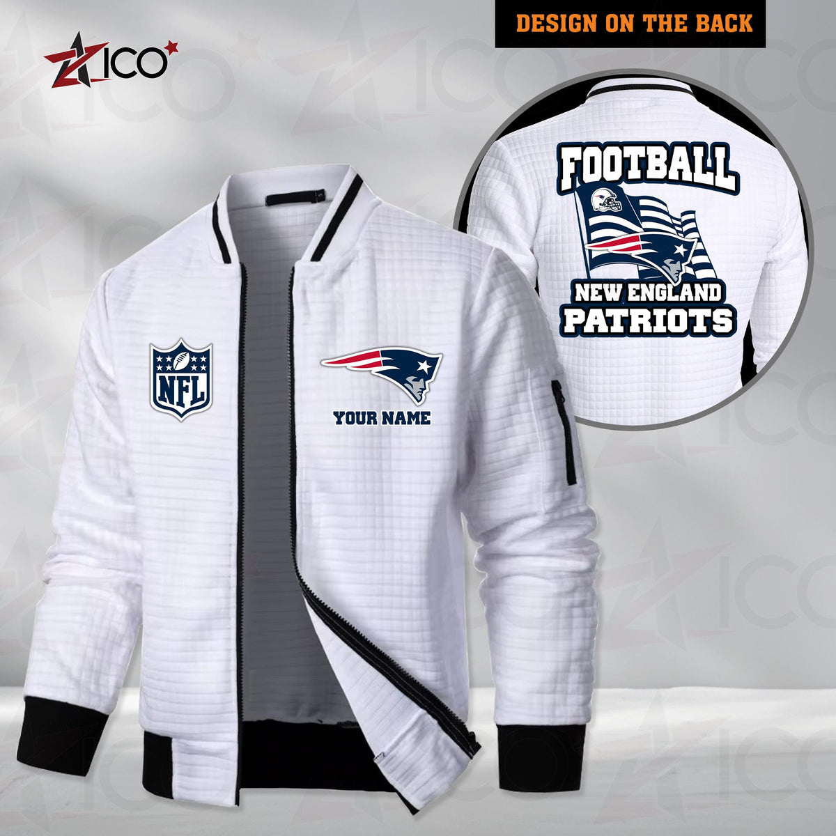 New England Patriots Men’s Casual Jacket For Men New Trending AZMN2DMCJK000022
