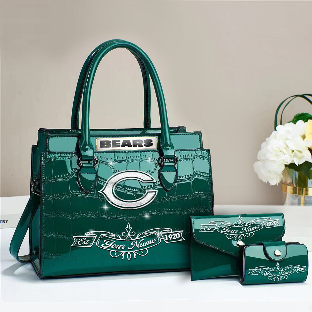 Buy the Handbag, Get the Wallet & Card Holder Free Chicago Bears VITRHB096