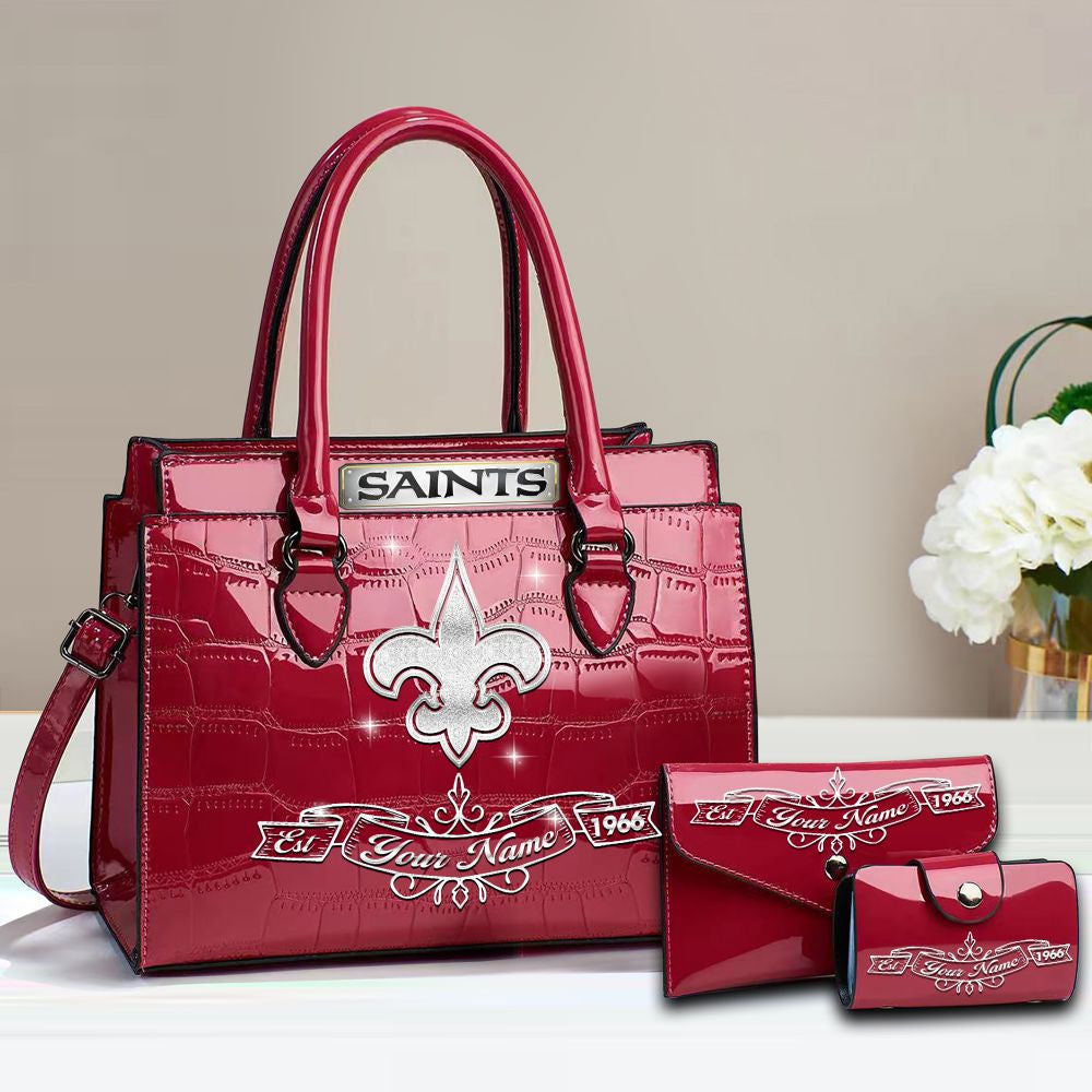 Buy the Handbag, Get the Wallet & Card Holder Free New Orleans Saints VITRHB113