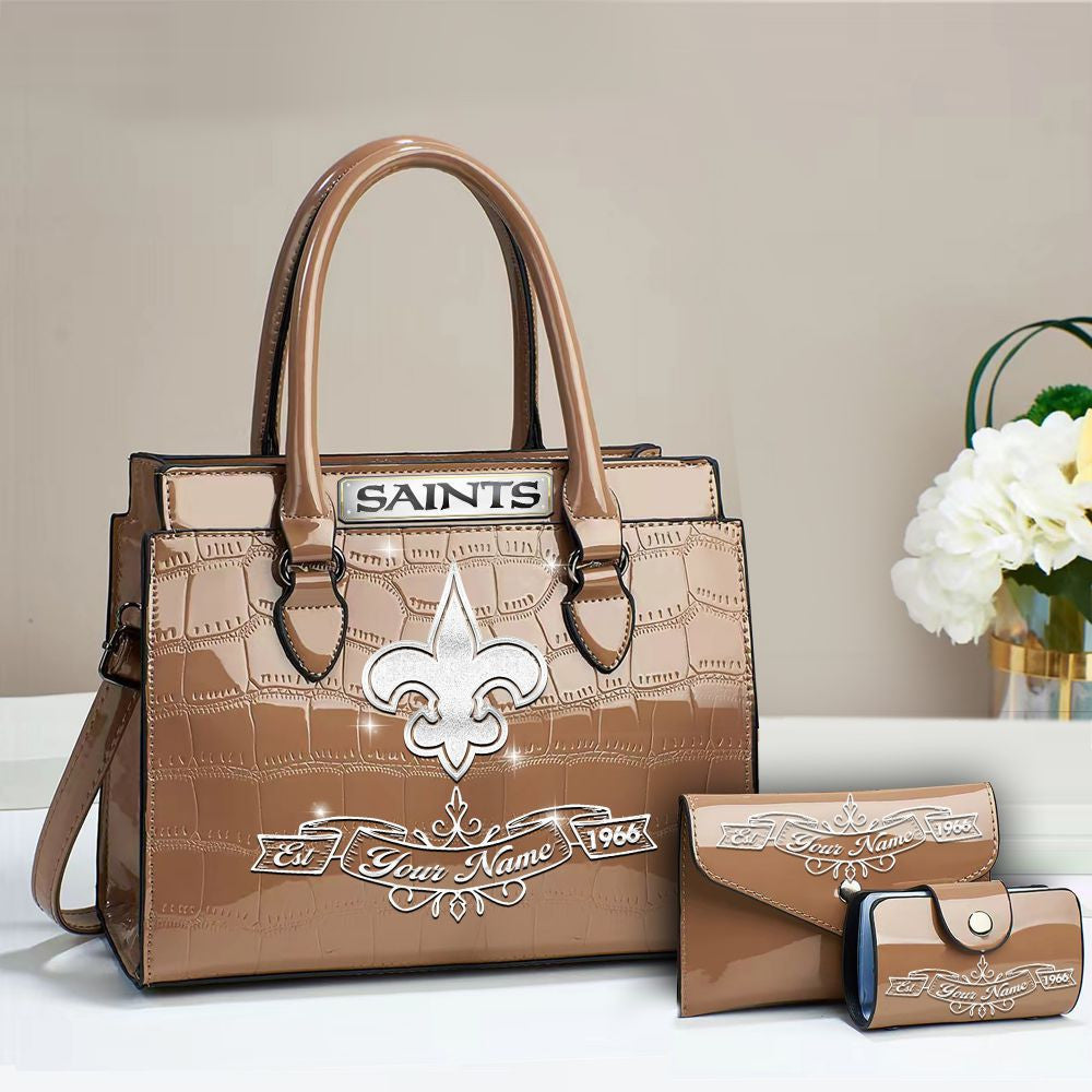 Buy the Handbag, Get the Wallet & Card Holder Free New Orleans Saints VITRHB113