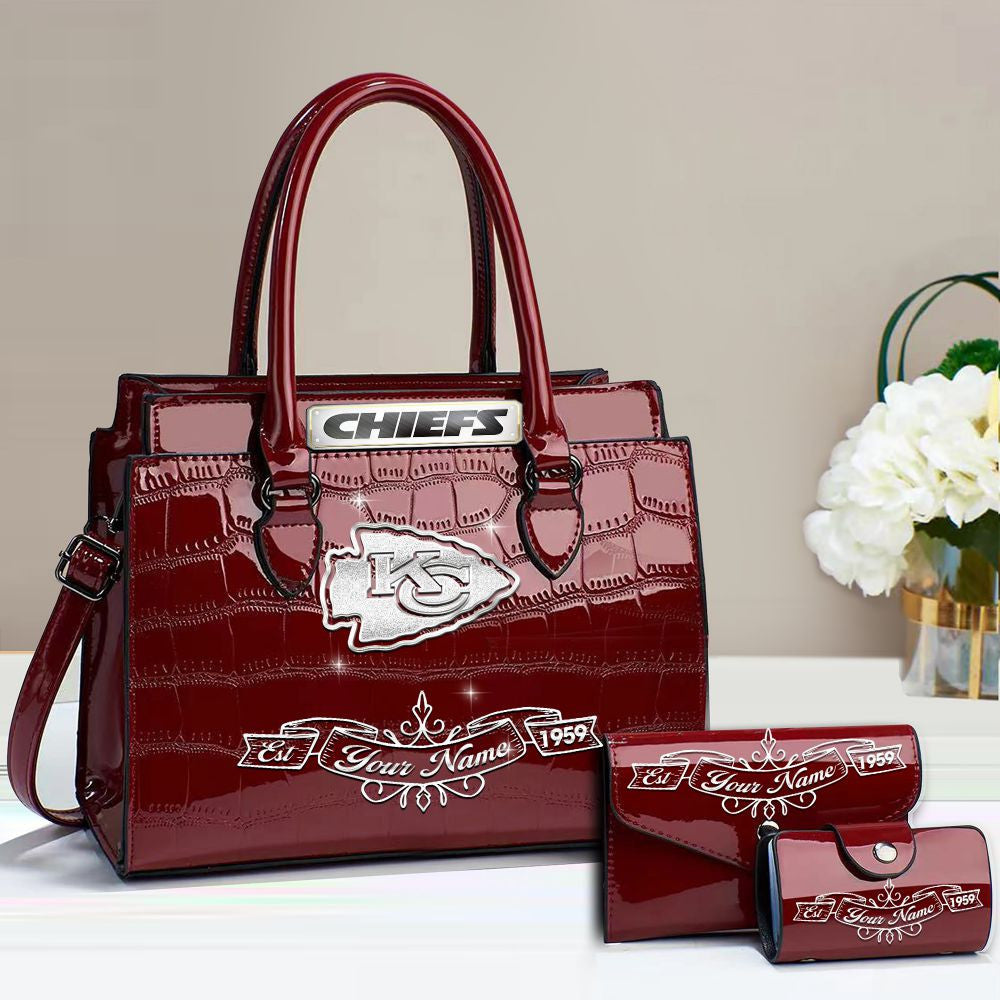 Buy the Handbag, Get the Wallet & Card Holder Free Kansas City Chiefs VITRHB106