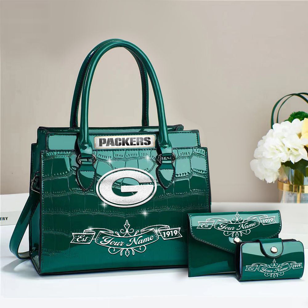 Buy the Handbag, Get the Wallet & Card Holder Free Green Bay Packers VITRHB102