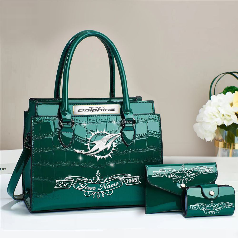 Buy the Handbag, Get the Wallet & Card Holder Free Miami Dolphins VITRHB110