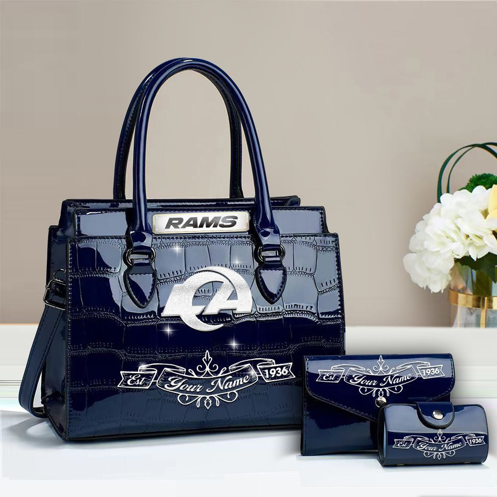Buy the Handbag, Get the Wallet & Card Holder Free Los Angeles Rams VITRHB109