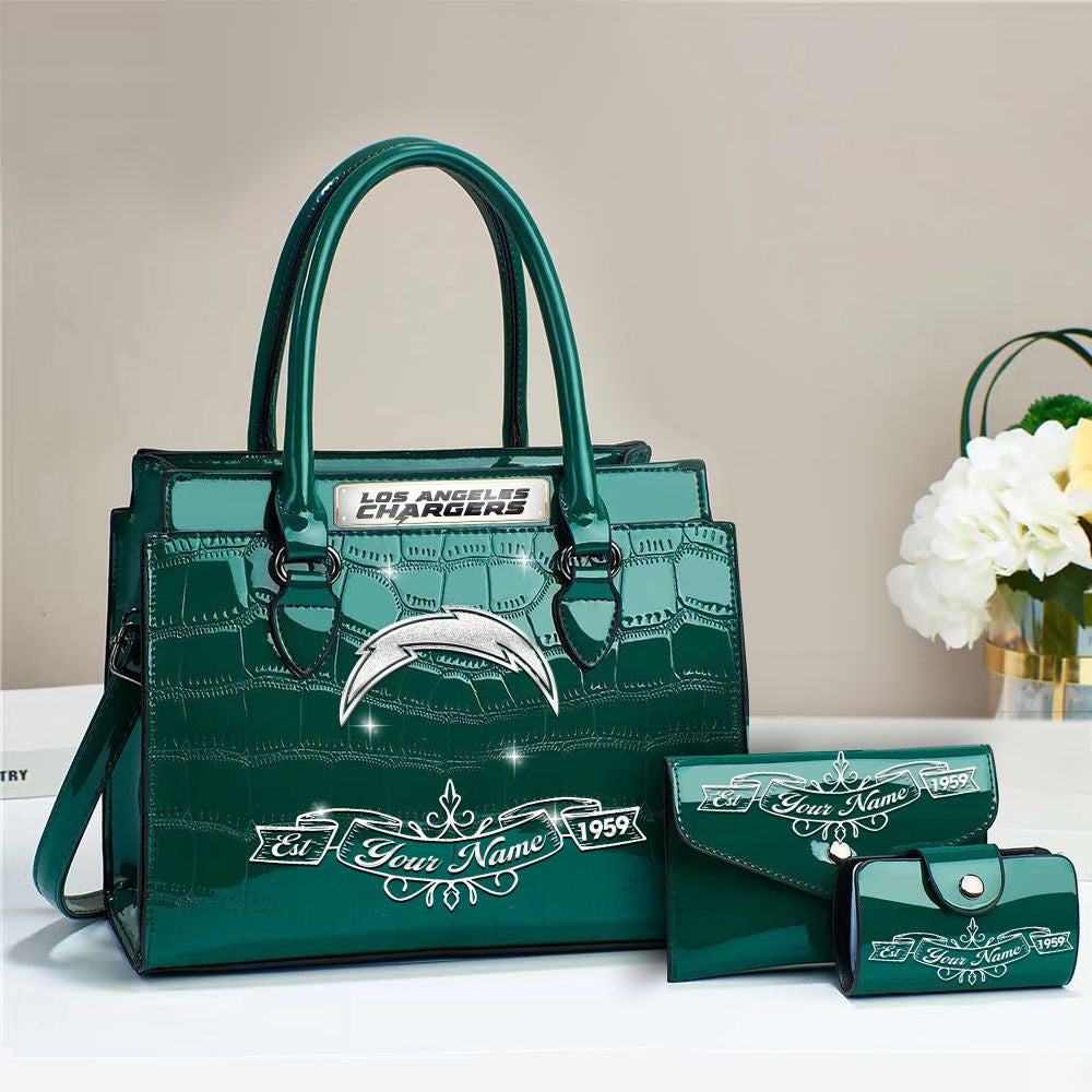 Buy the Handbag, Get the Wallet & Card Holder Free Los Angeles Chargers VITRHB108