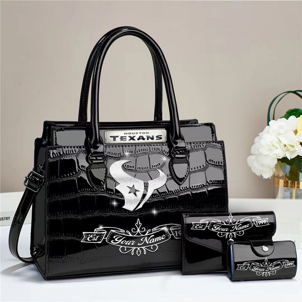 Buy the Handbag, Get the Wallet & Card Holder Free Houston Texans VITRHB103