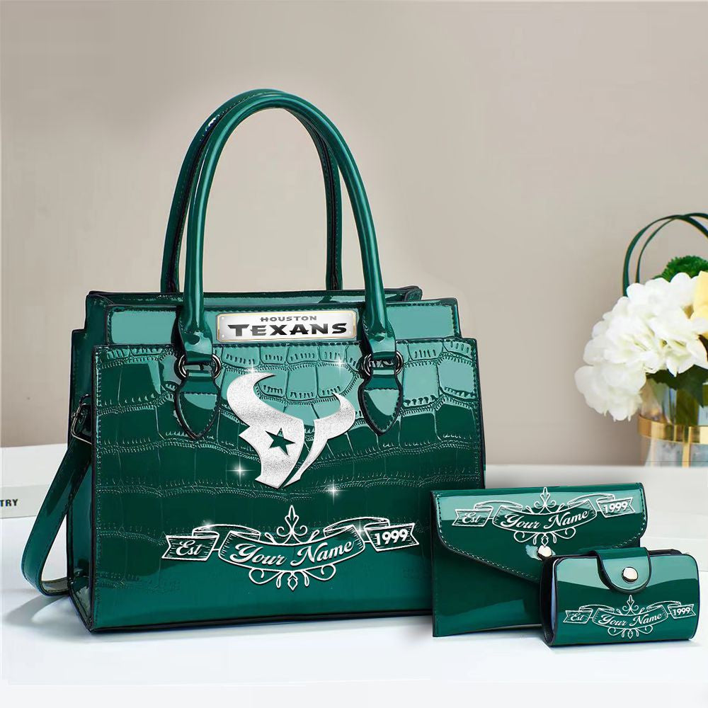 Buy the Handbag, Get the Wallet & Card Holder Free Houston Texans VITRHB103