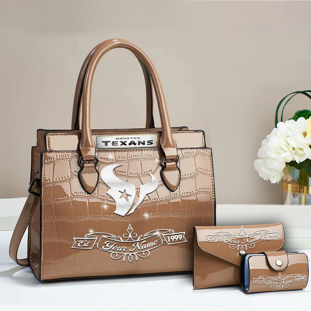 Buy the Handbag, Get the Wallet & Card Holder Free Houston Texans VITRHB103