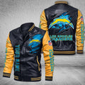 DMHQ0057 Los Angeles Chargers Signature Series Leather Jacket — Plush Sherpa Lining