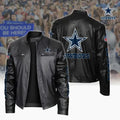 Ultra-Premium Leather Jacket Dual Zip Chest— Dallas Cowboys SPTSLJ008