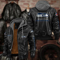 Premium & Ultra-Thick Leather Jacket with Fleece Hood - Seattle Seahawks PHVKC029