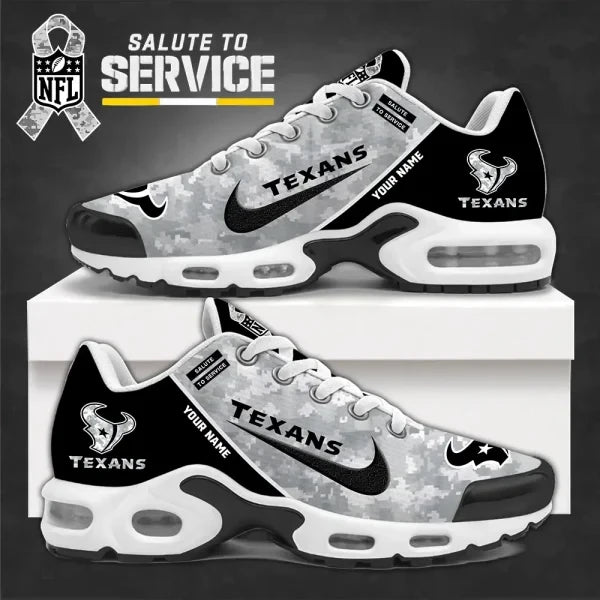 SPTBGTN545-Houston Texans Personalized Plus T-N Youth Sneakers