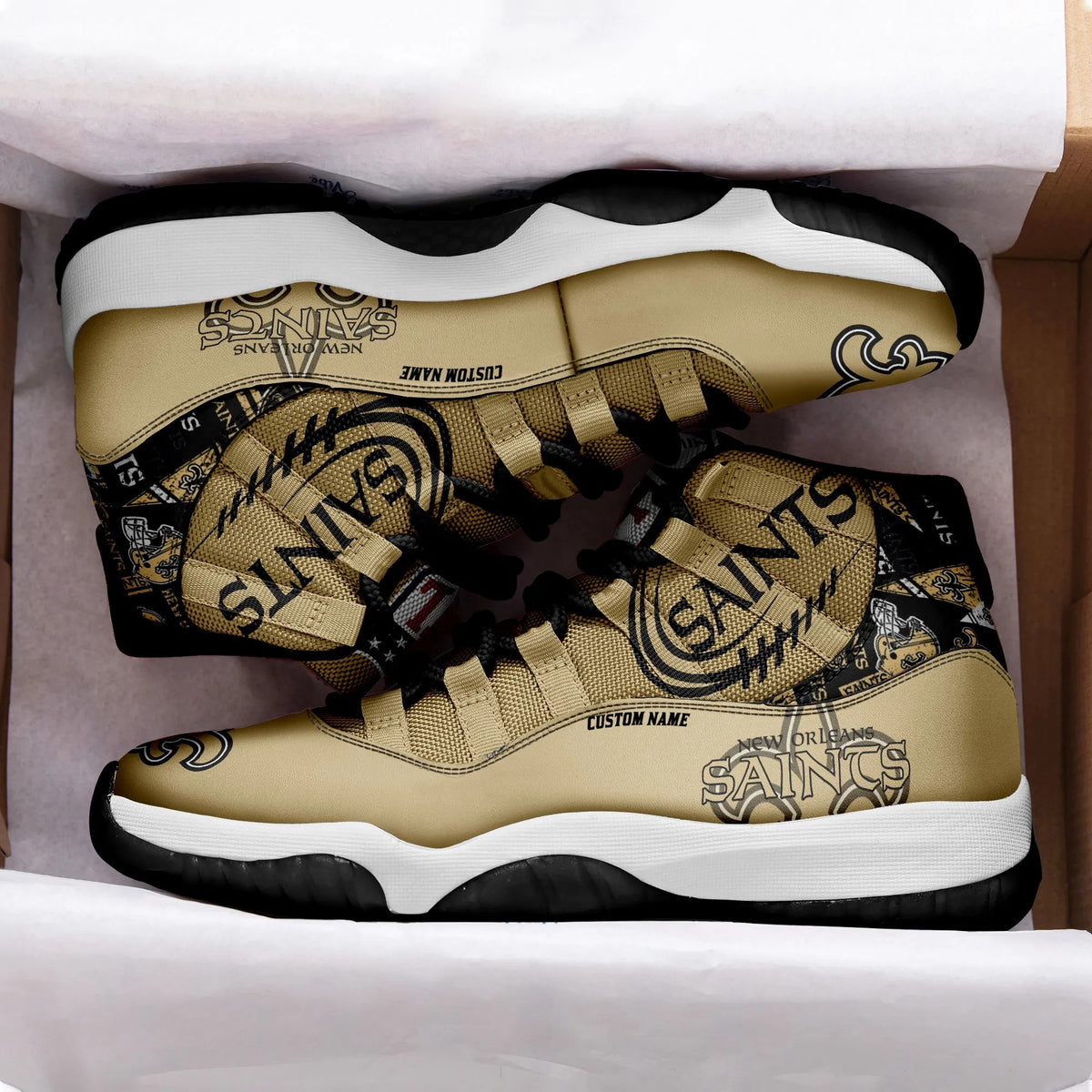 New Orleans Saints Personalized AJD11 Sneakers BG206