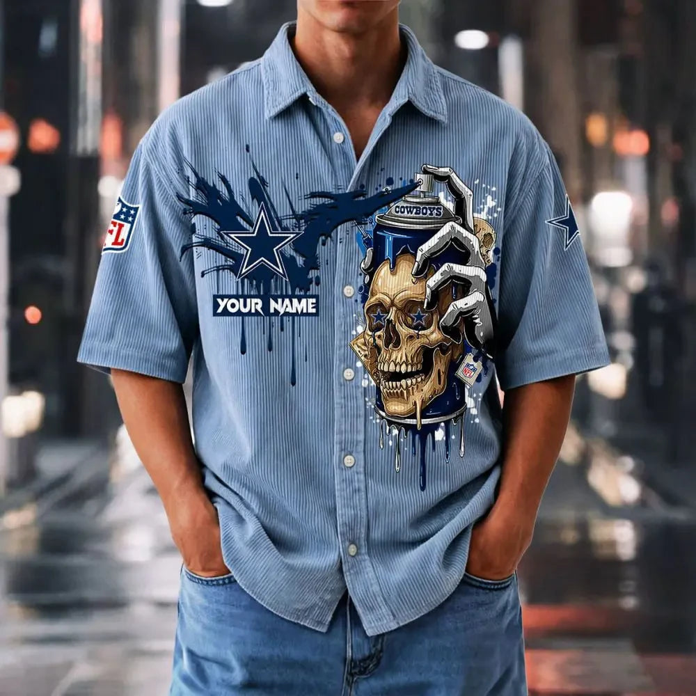 Dallas Cowboys Basic Button Front Shirt SPTBCBTFS881