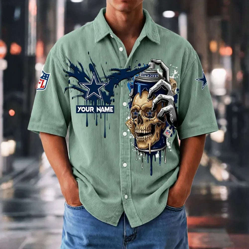 Dallas Cowboys Basic Button Front Shirt SPTBCBTFS881