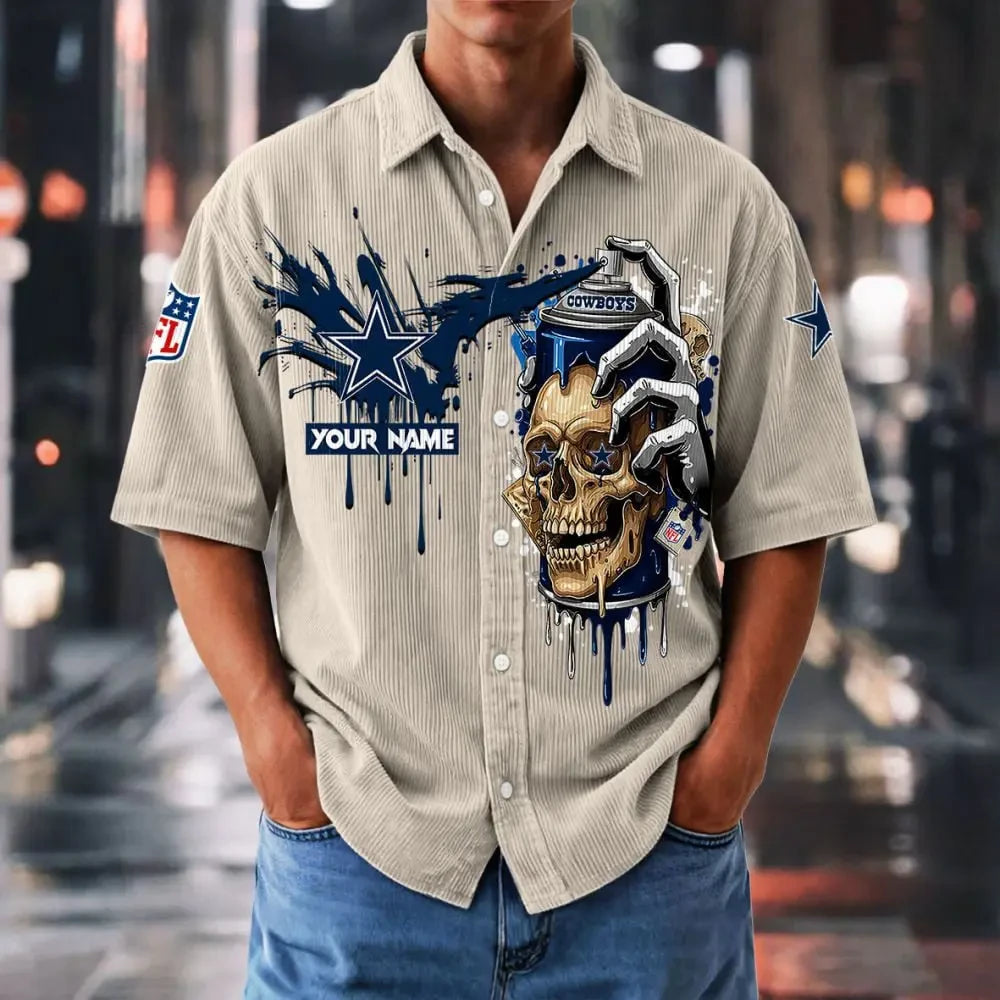 Dallas Cowboys Basic Button Front Shirt SPTBCBTFS881