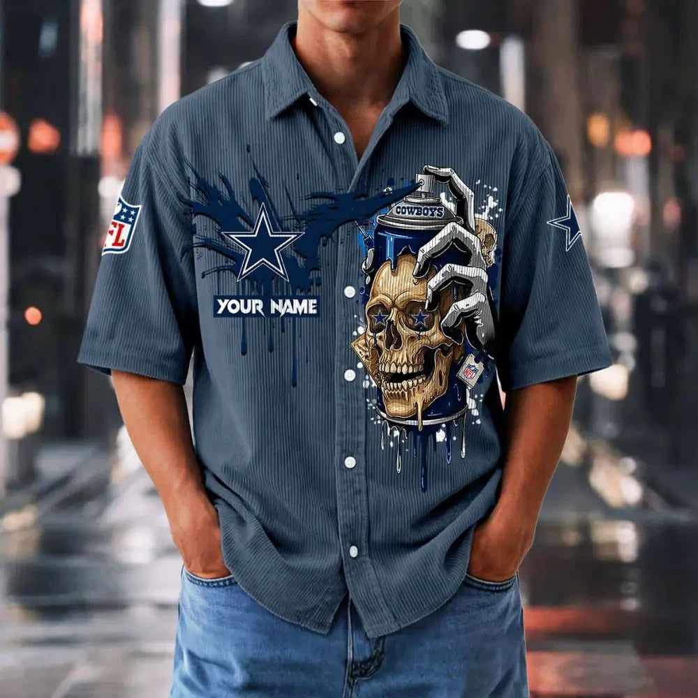 Dallas Cowboys Basic Button Front Shirt SPTBCBTFS881