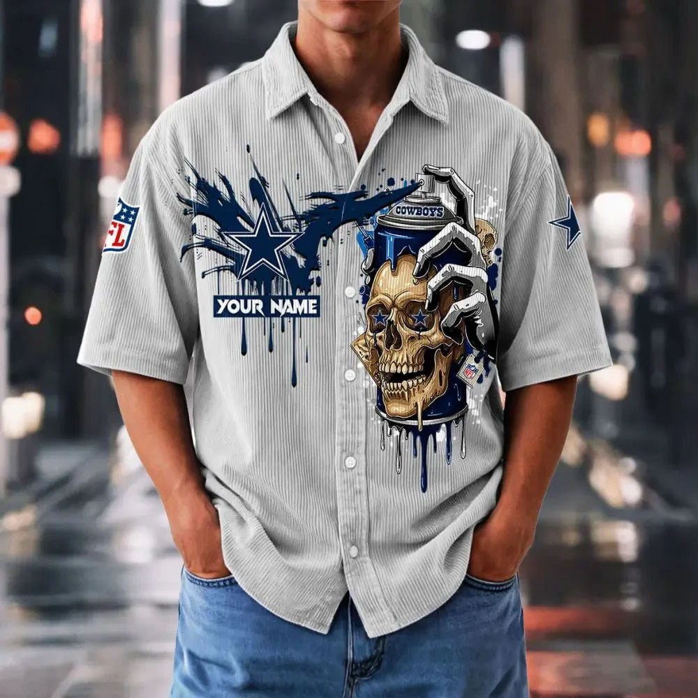 Dallas Cowboys Basic Button Front Shirt SPTBCBTFS881