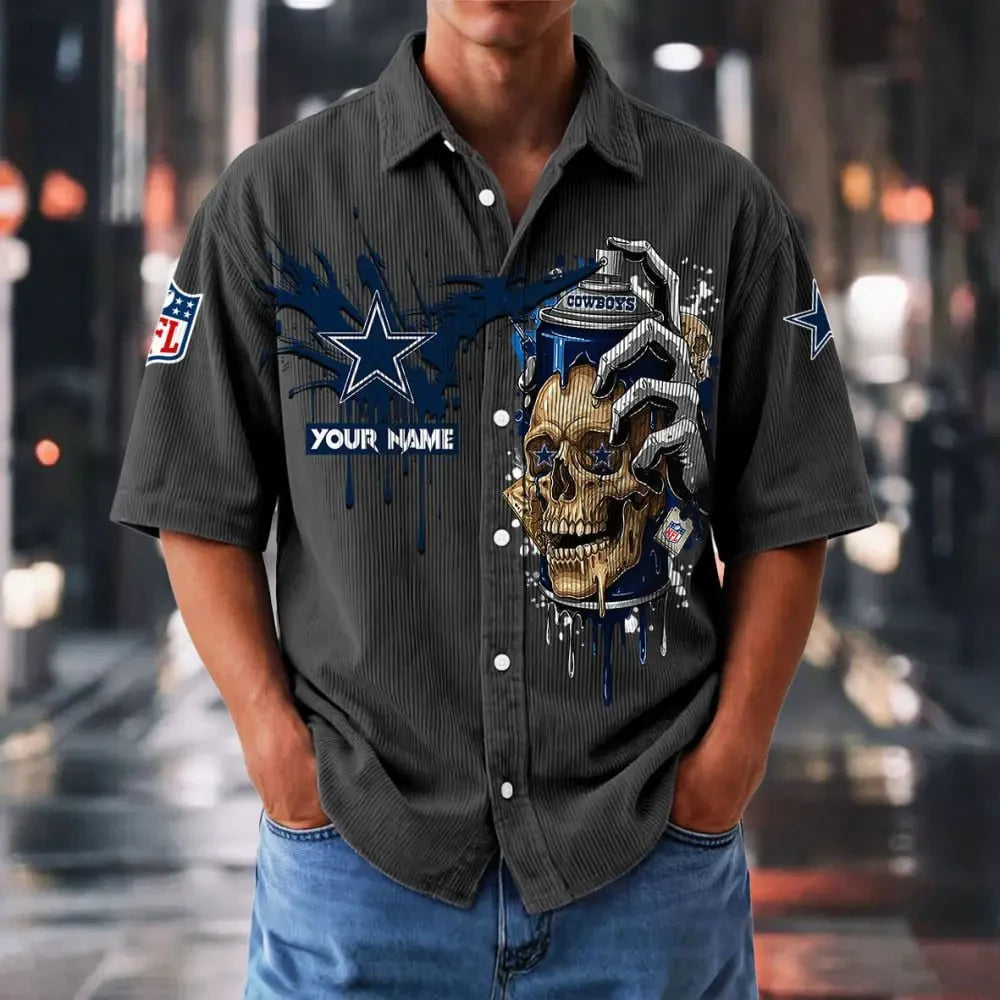 Dallas Cowboys Basic Button Front Shirt SPTBCBTFS881